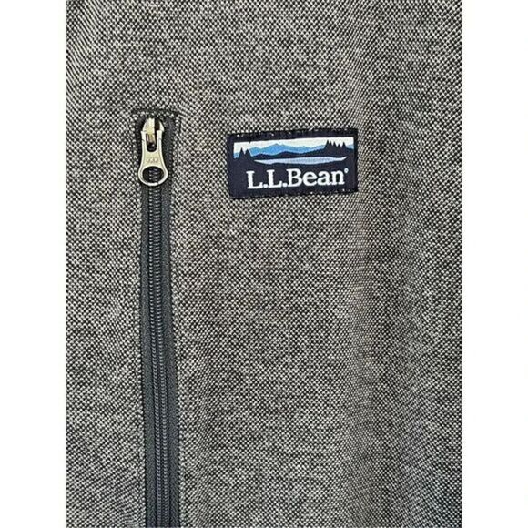 L.L. Bean Blue Full Zip Sweater Jacket Size XL Cotton Blend‎ - Picture 3 of 7